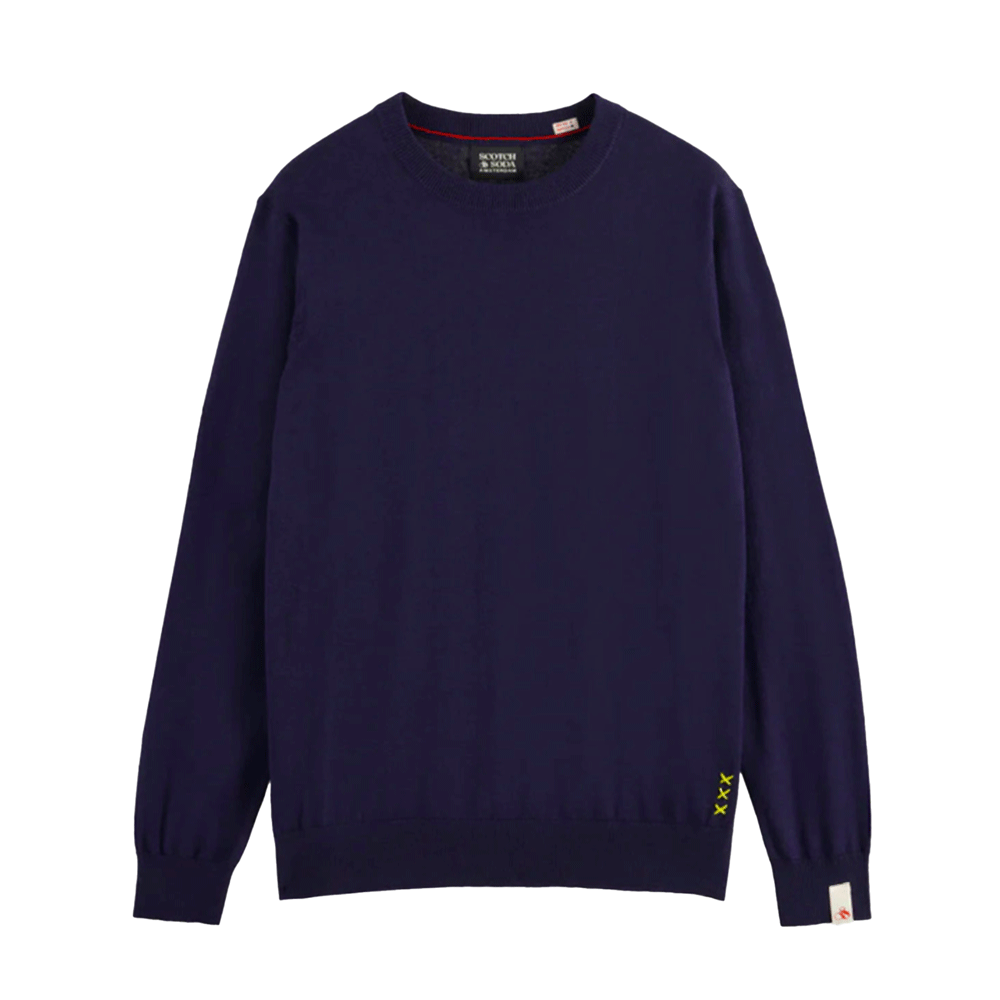 Scotch & Soda Linen Blend Crewneck Pullover