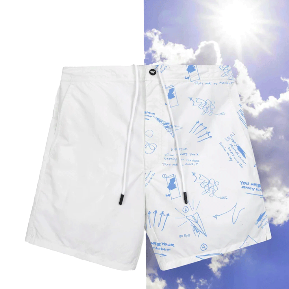 Paper Planes UV Sketch Print Short