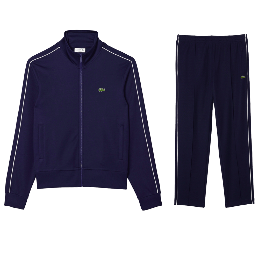 Lacoste Regular Fit LS Full Zip Collared Sweatsuit