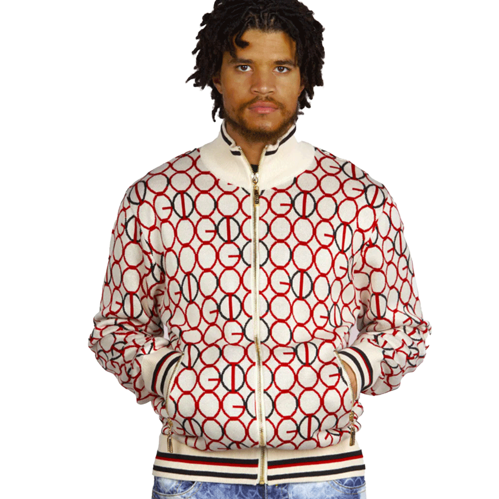 Coogi Link Zip Sweater