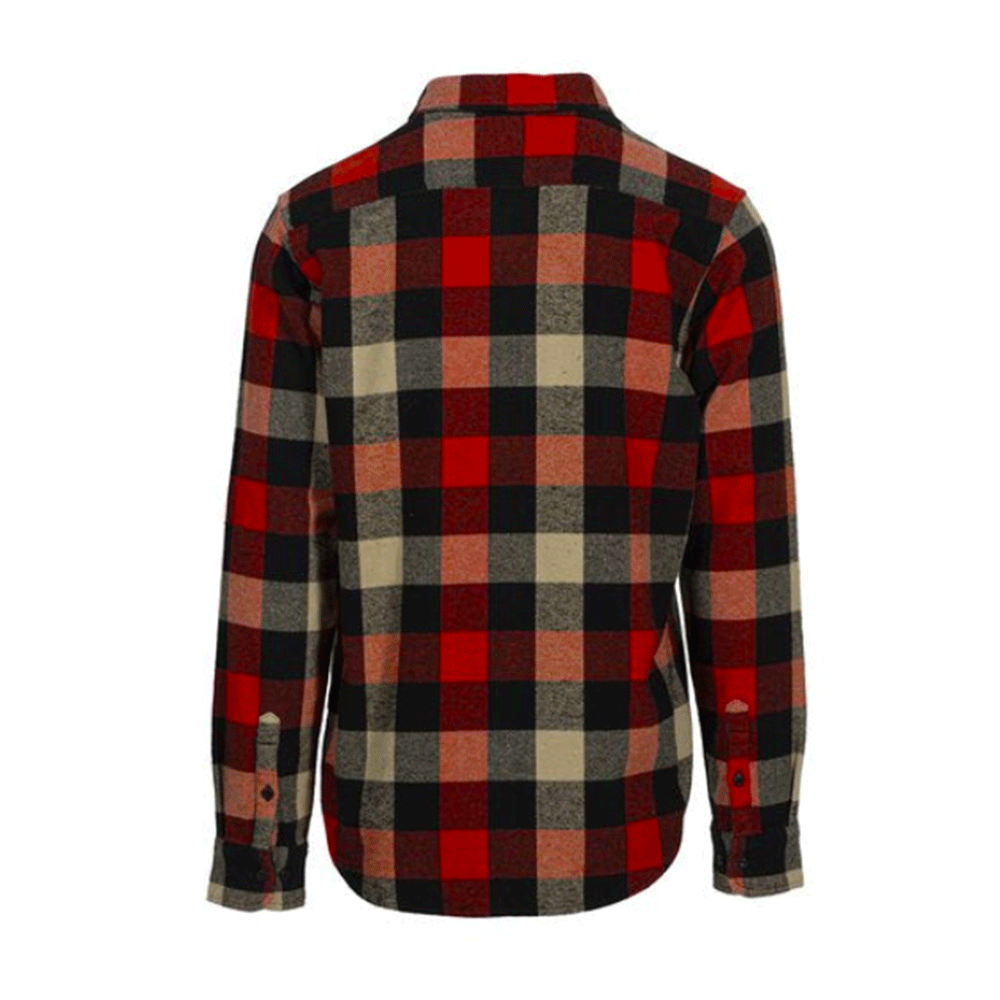 Schott Plaid Cotton Flannel Shirt