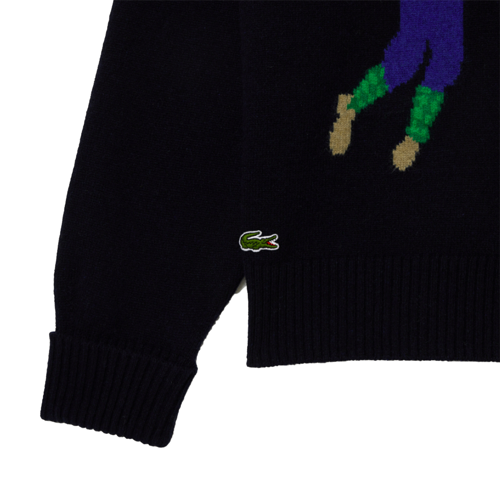 Lacoste Unisex Golfer Motif Cardigan