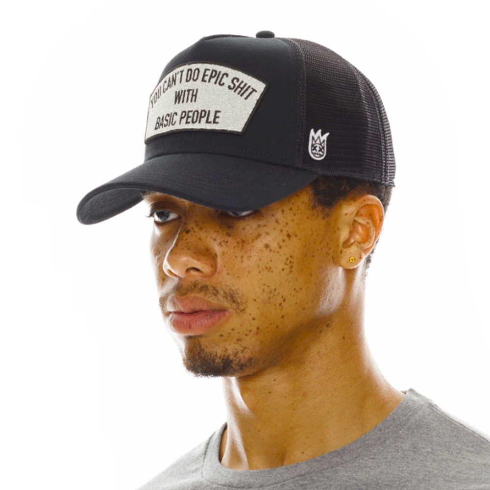 Cult Of Individuality Mesh Back Trucker Curved Visor Hat