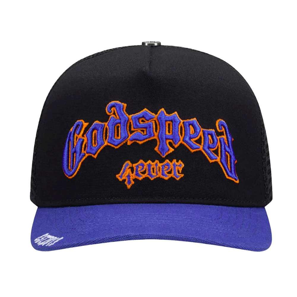 Godspeed GS FOREVER TRUCKER HAT BLACK/BLUE/ORANGE