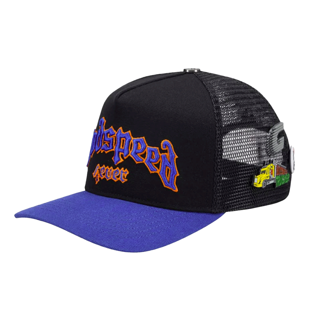 Godspeed GS FOREVER TRUCKER HAT BLACK/BLUE/ORANGE