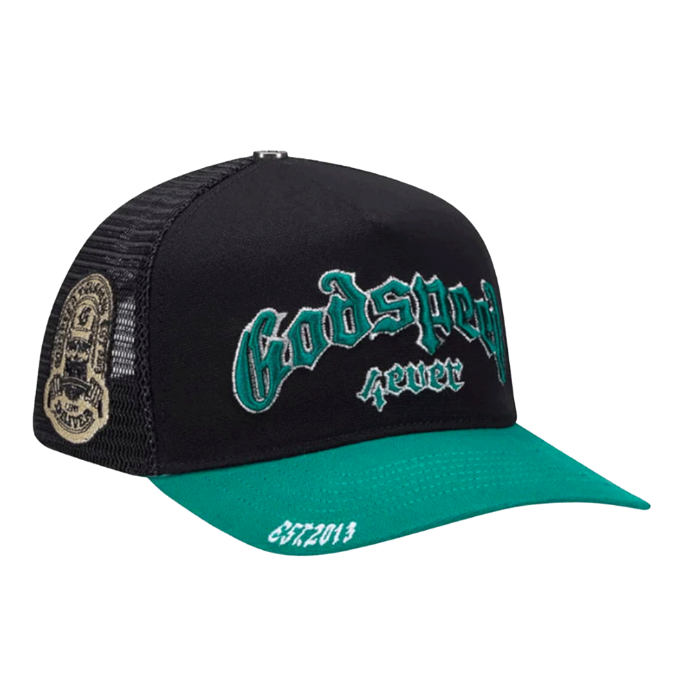 Godspeed GS FOREVER TRUCKER HAT BLACK/GREEN