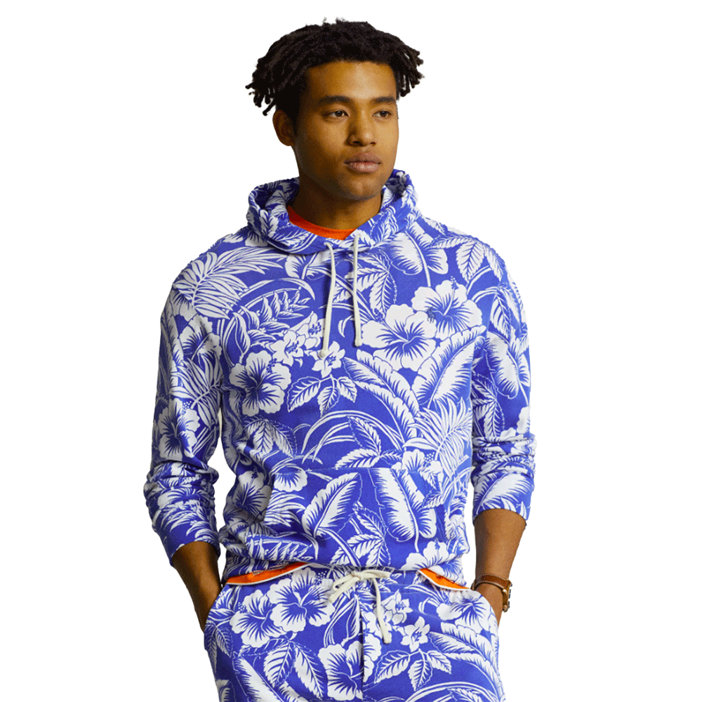 Polo Ralph Lauren Tropical Floral Spa Terry Hoodie