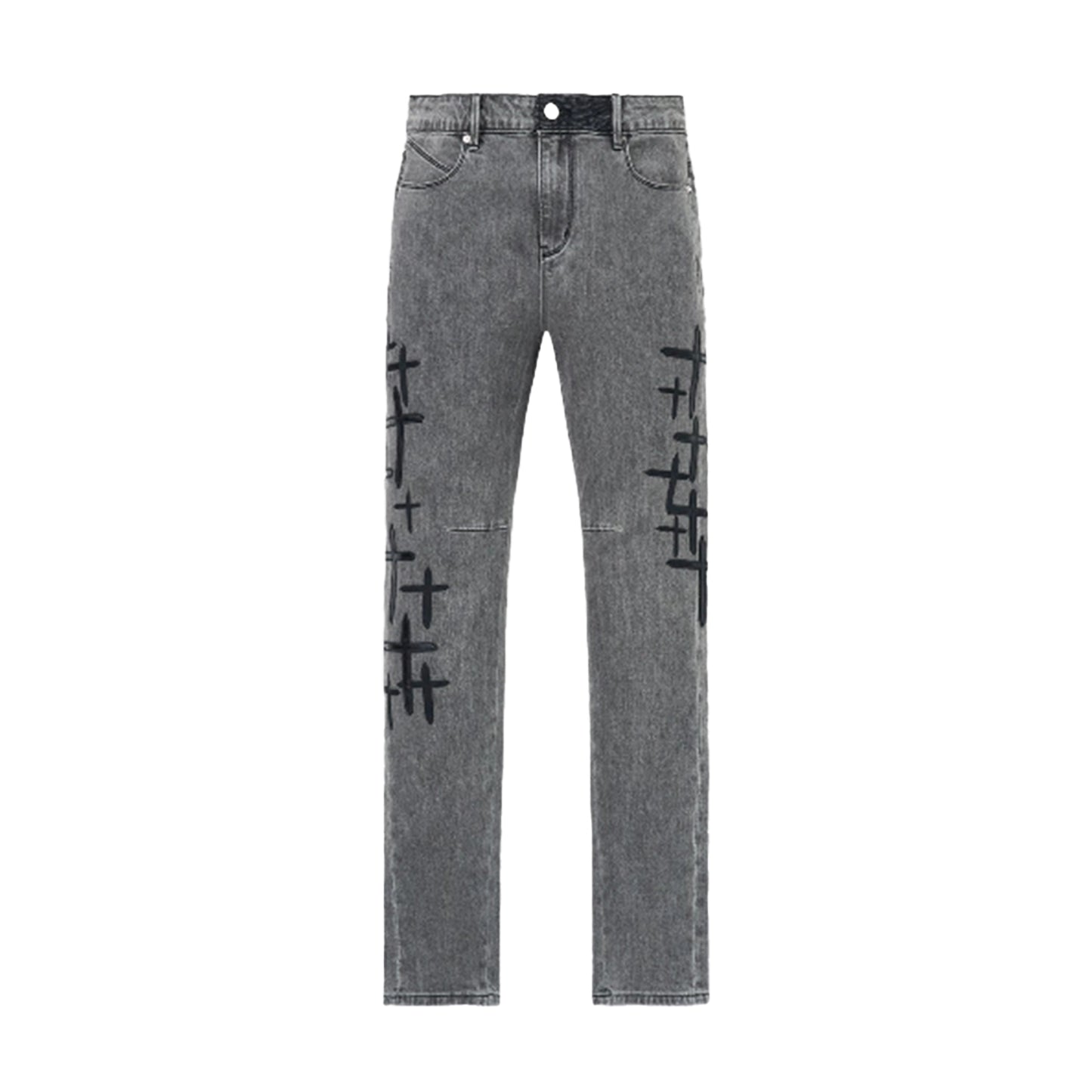 RTA Bryant Skinny Jean | Clouded Mist Cross Patch