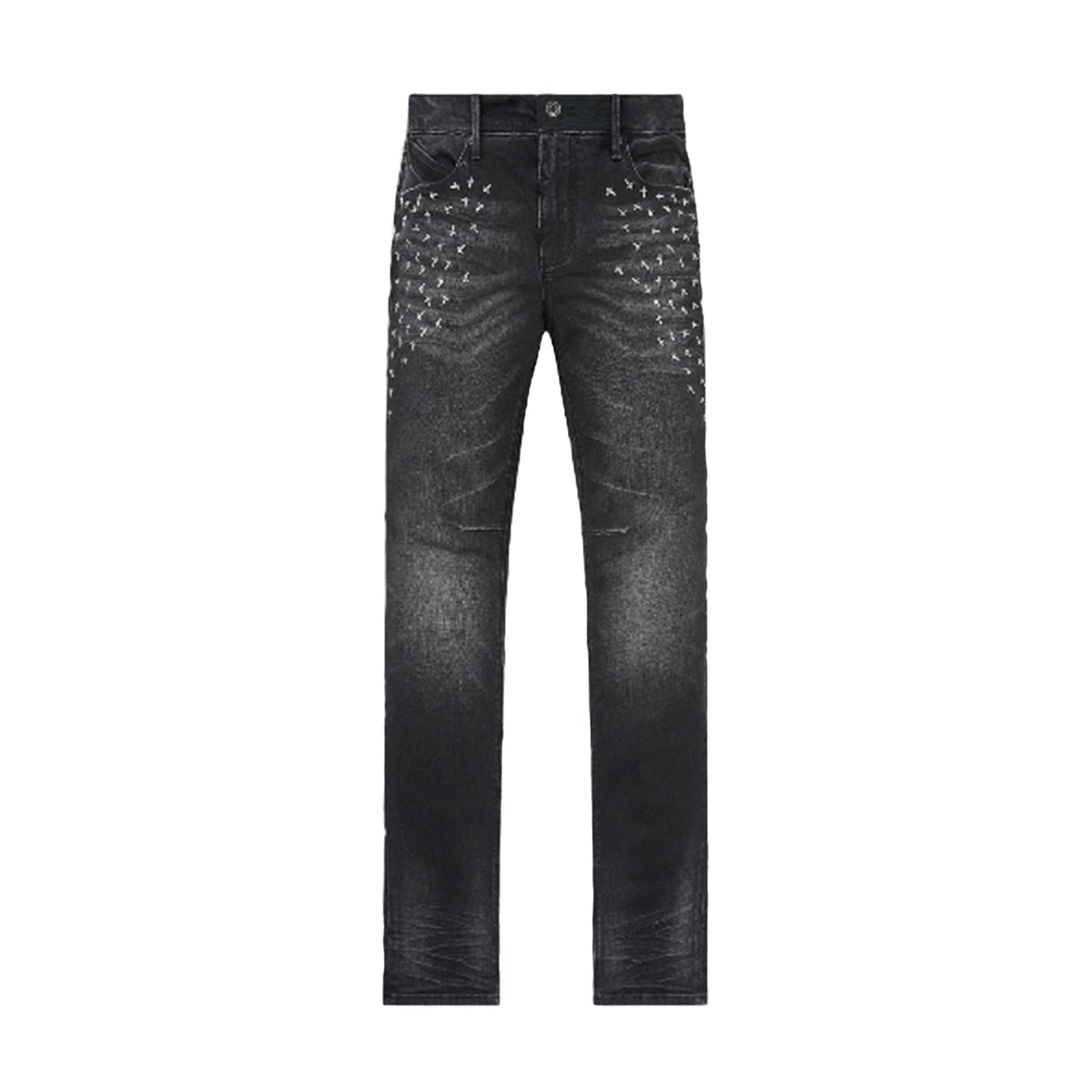 RTA Olivier Skinny Jean | Graphite Fade Cross