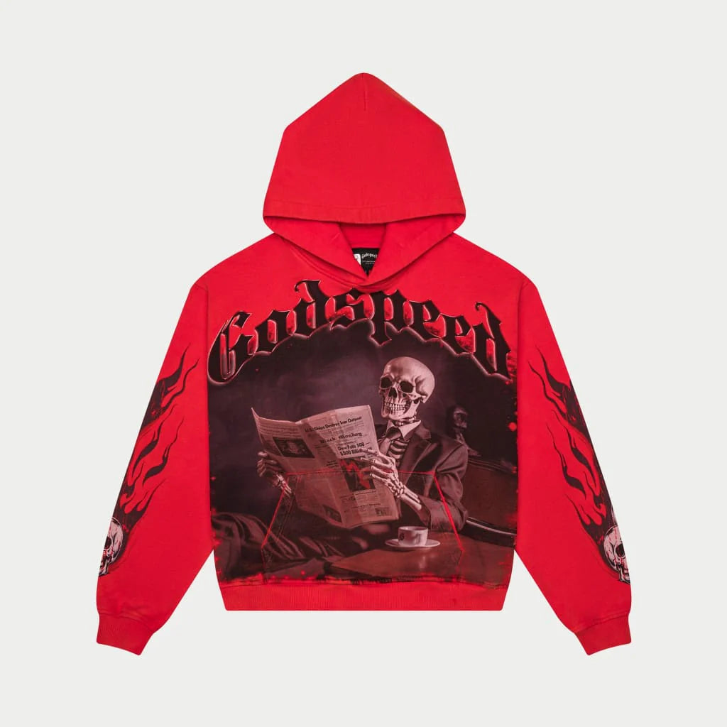 Godspeed Black Monday Hoodie (Red Wash)