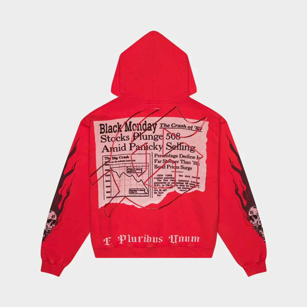 Godspeed Black Monday Hoodie (Red Wash)