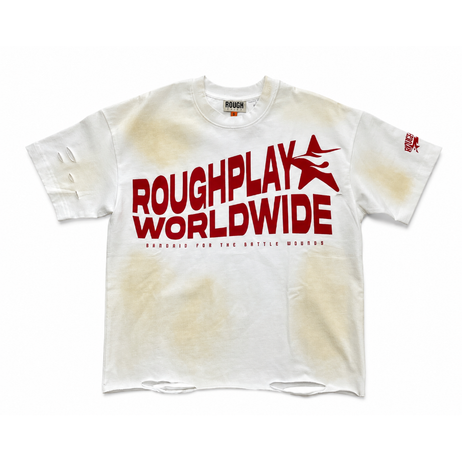 Roughplay White/Red T-Shirt