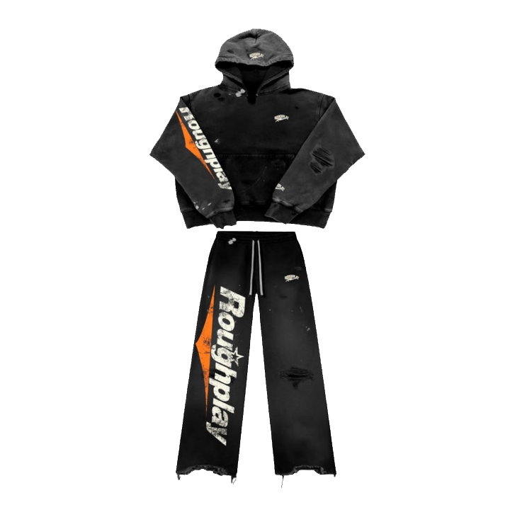 RoughPlay Black/Orange Straight Leg Set