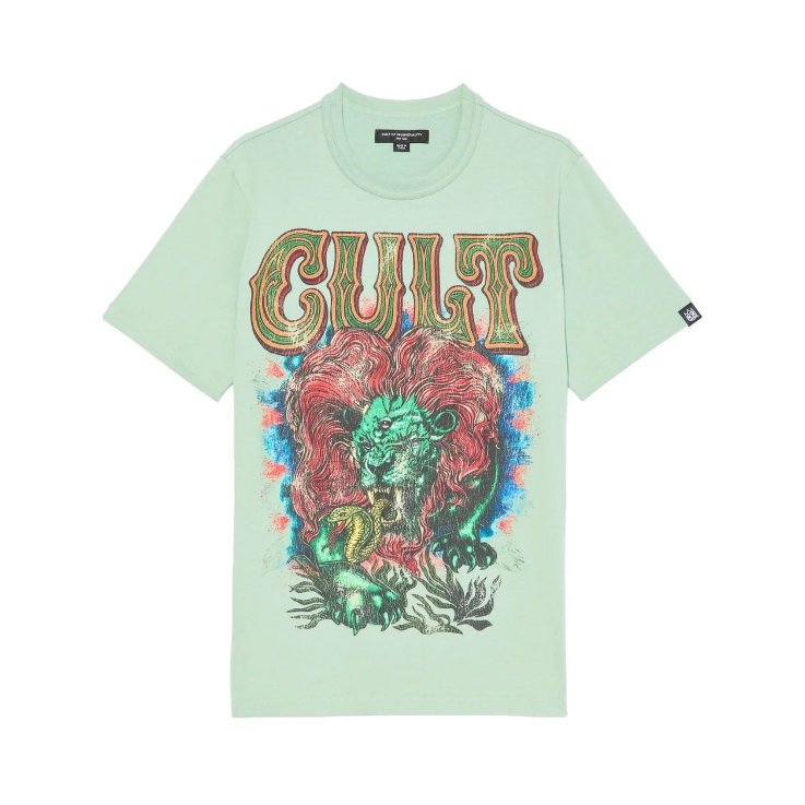 CULT OF INDIVIDUALITY Short Sleeve Crewneck Tee “Lion”