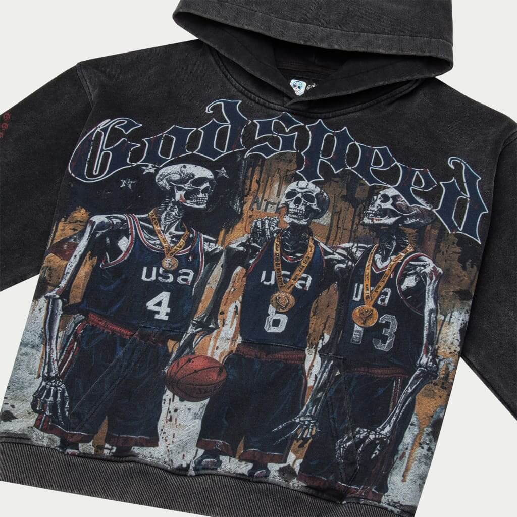 Godspeed🥇 DreamTeam '24 Hoodie (Black Wash)