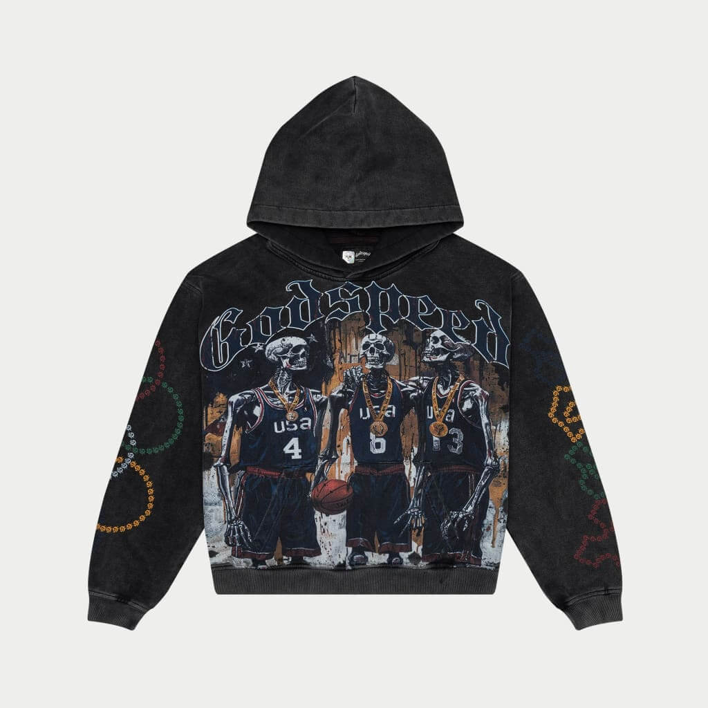 Godspeed🥇 DreamTeam '24 Hoodie (Black Wash)