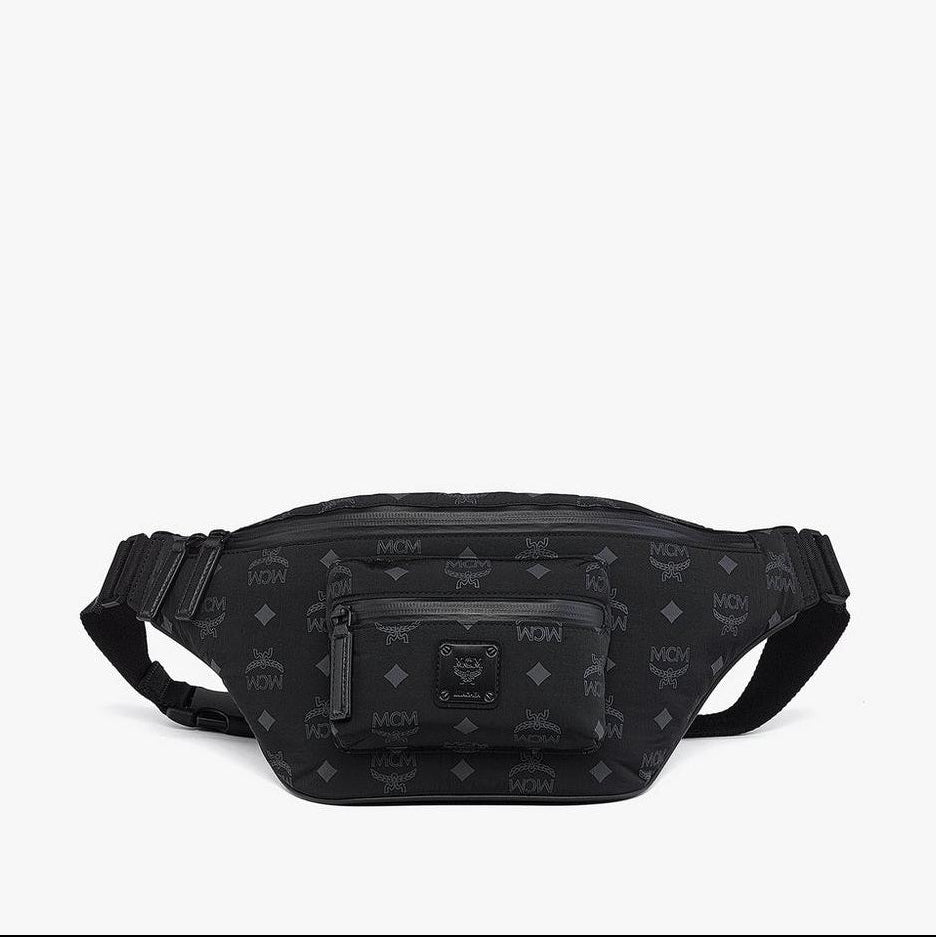 Mcm Fursten Belt Bag In Monogram Nylon
