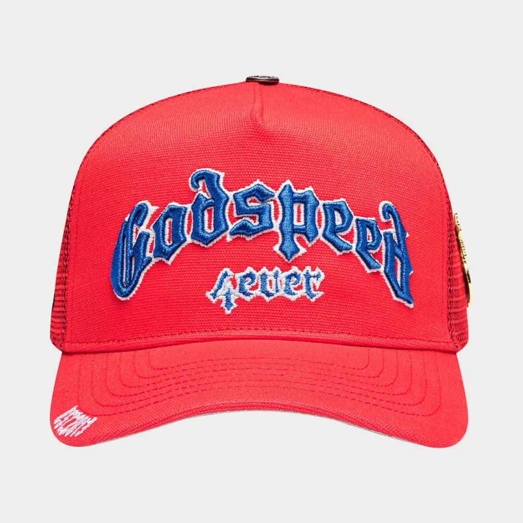 Godspeed GS Forever Trucker Hat (Red/White/Blue)