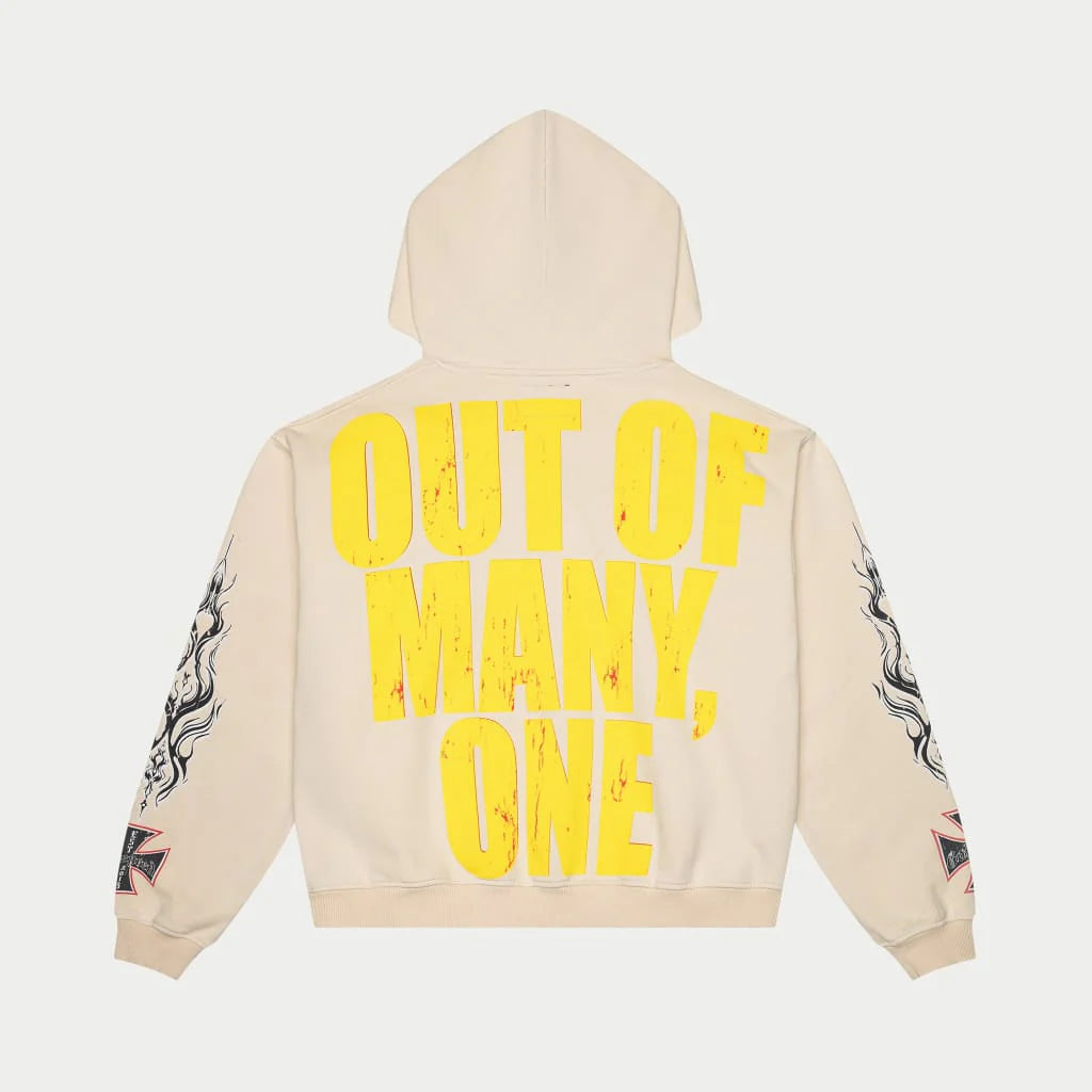 Godspeed Long Lonely Road Hoodie (Cream Wash)