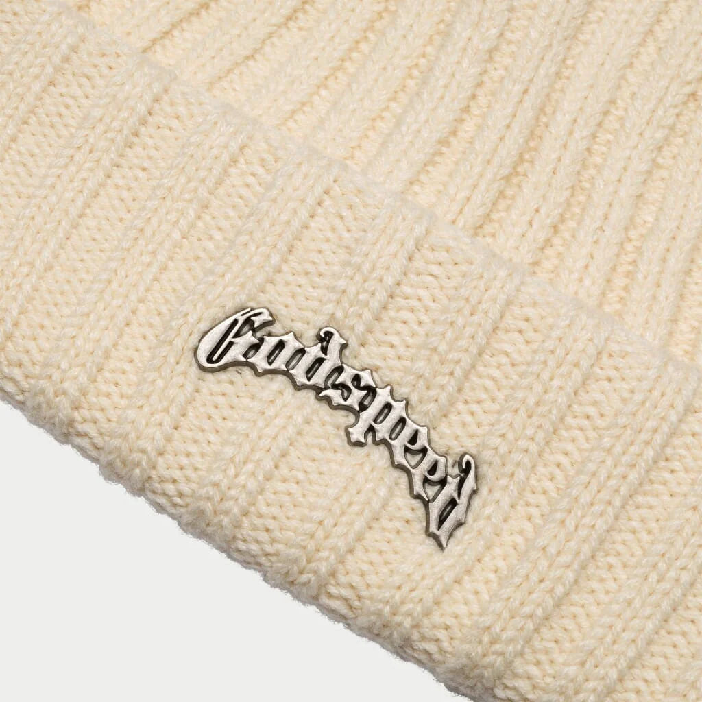 Godspeed Og Logo Emblem Beanie (Cream)