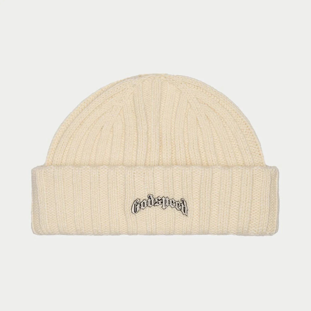 Godspeed Og Logo Emblem Beanie (Cream)