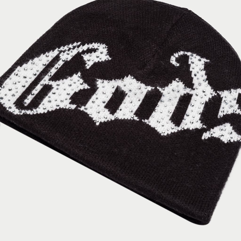 Godspeed OG Logo Studded Beanie (Black/White)