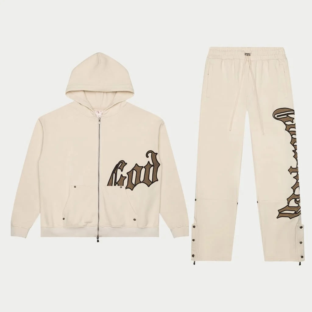 Godspeed OG Logo Sweatsuit V2 (Creme/Brolive)