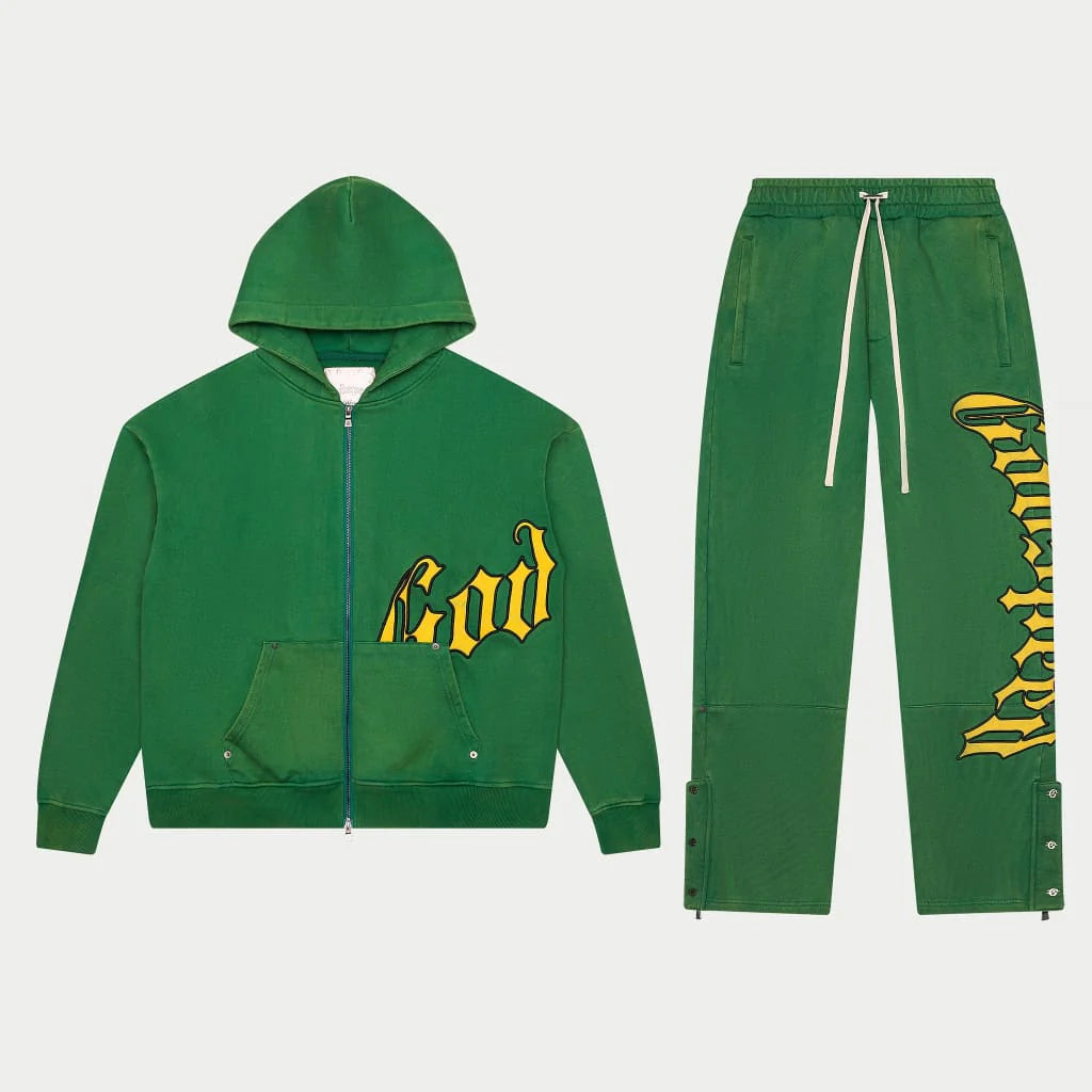 Godspeed OG Logo Sweatsuit V2 (Green/Yellow)