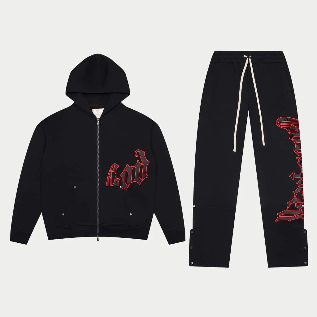 Godspeed Og Logo Sweatsuit (Black/Red)