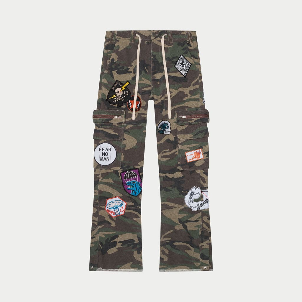 Godspeed Patchwork Flared Cargo Pants