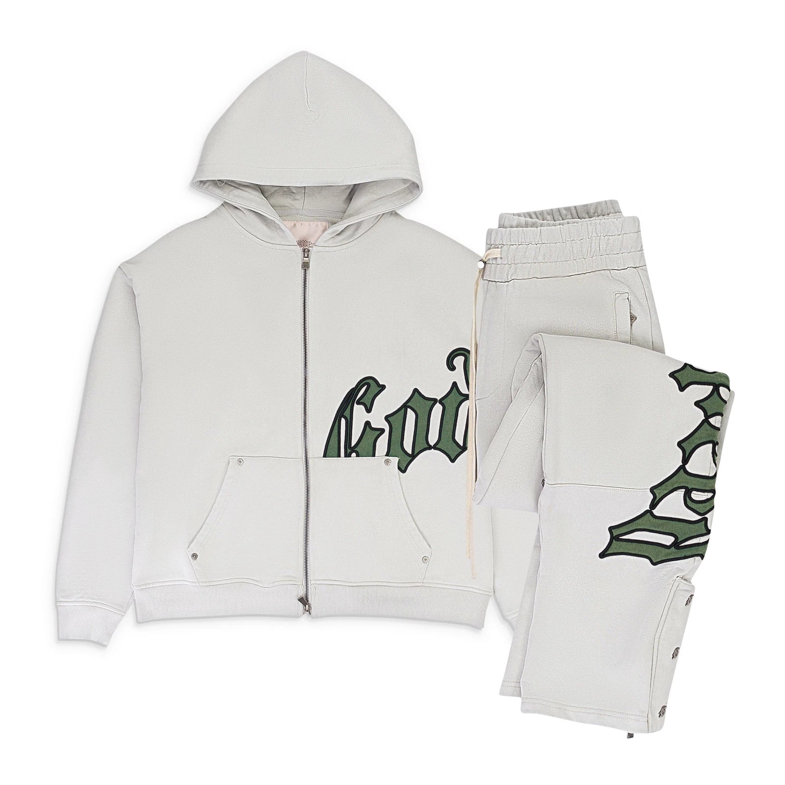 Godspeed Og Logo Sweatsuit (Stone/Green)