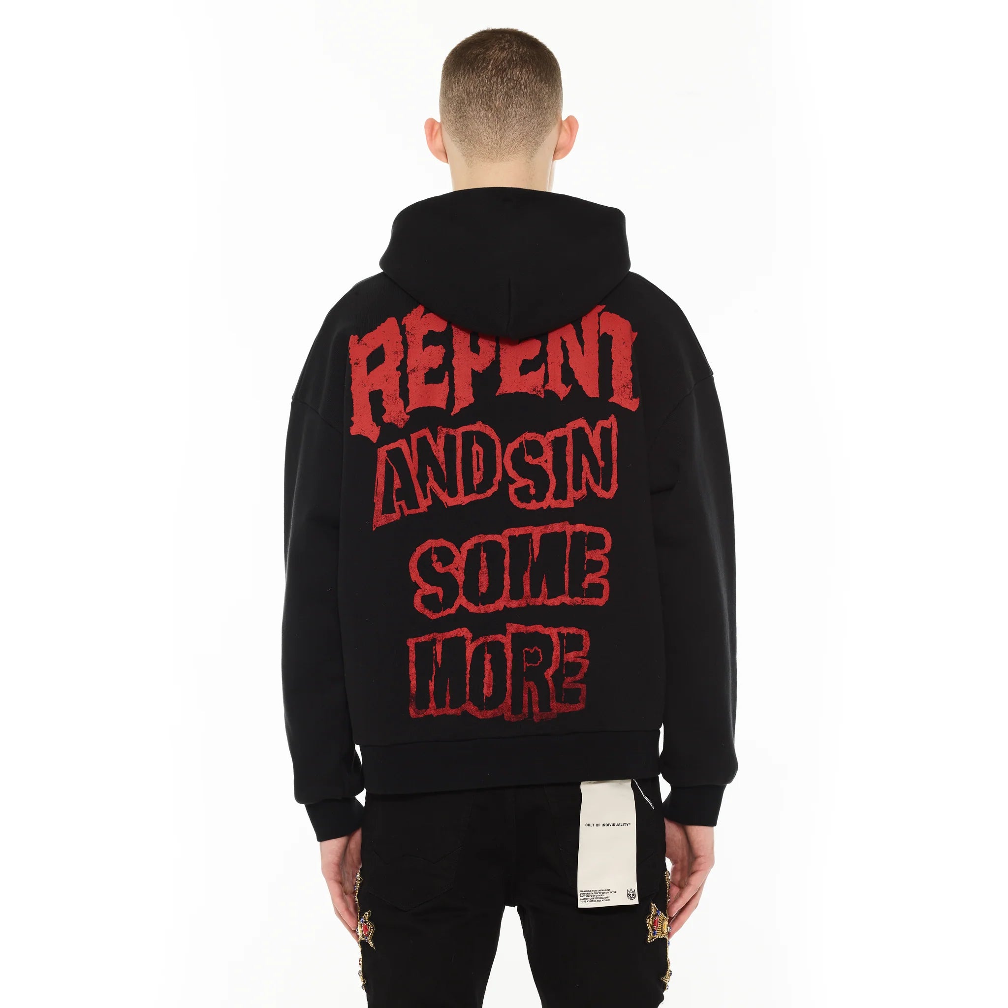 Cult Of Individuality Pullover Novelty Hoody “Repent”